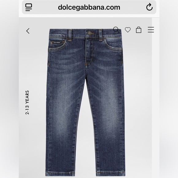Dolce & Gabbana Other - Dolce & Gabbana Kids Dark Wash Jeans